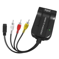 1080p HDMI to Male AV/S Video Adapter S-Video,HDMI2AV+S CVBS Video Converter ,