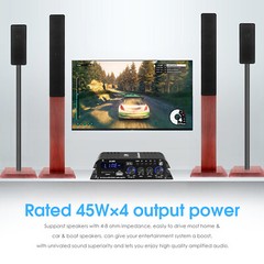 S299 4 Channel Bluetooth Digital Amplifier for Home/Car Speaker Audio Power Amp