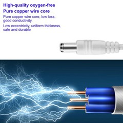 2pc 5V 1A Power Supply Adapter 10ft AC/DC Charger 0.14×0.05inch Plug