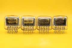 4x IN-12A or IN-12B ИН-12 Soviet Nixie Tubes for Clock / USED / Tested