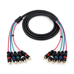 6ft 5x RCA YPbPr Component Extension Cable – HD Retrovision