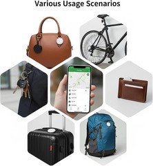 2 Pack GPS Tracker for Vehicles Work with Find My (iOS Only) Real Time Mini Car