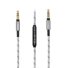 Nylon Audio Cable with Mic For SONY MDR-NC60/NC50/NC200D/NC500D/SBH60 Headphones