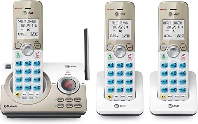 AT&T DL72319 DECT 6.0 3-Handset Cordless Phone for Home