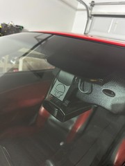 Chevy Corvette C6 rear view mirror radar detector mount – Escort / Uniden