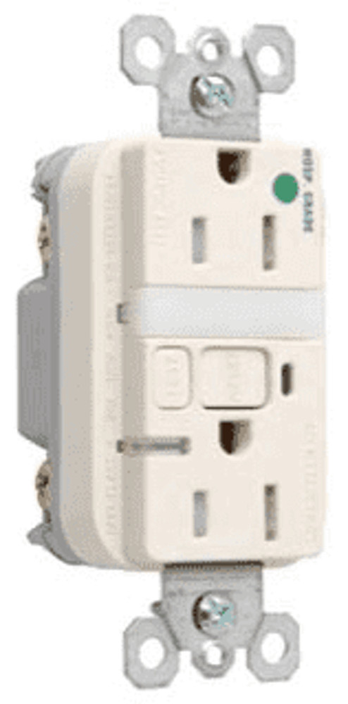 Pass & Seymour 1595HGNTLTRLA GFCI Outlet Duplex Receptacle nightlight Hospital