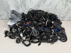 Lot of 93 HDMI Cables – Bulk Wholesale – Mostly Used some New – Various Lengths