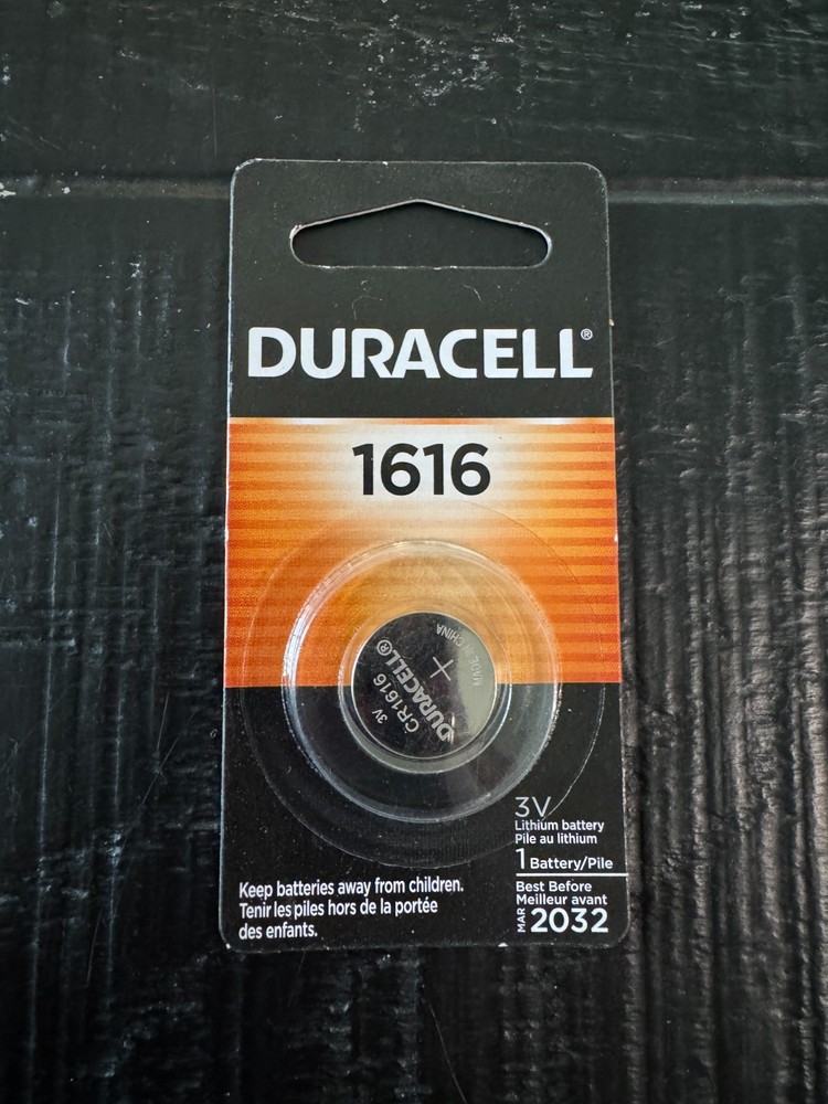 1 Pack CR1616 1616 DURACELL Lithium 3v Battery USA Free SHIP FRESH MAR 2032