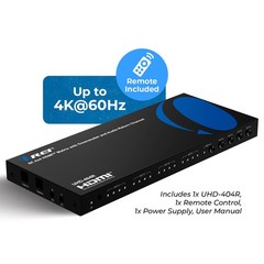 OREI 4K@60Hz 4×4 HDMI Matrix Switch with Downscaler & ARC, 18Gbps, HDCP 2.2, HDR
