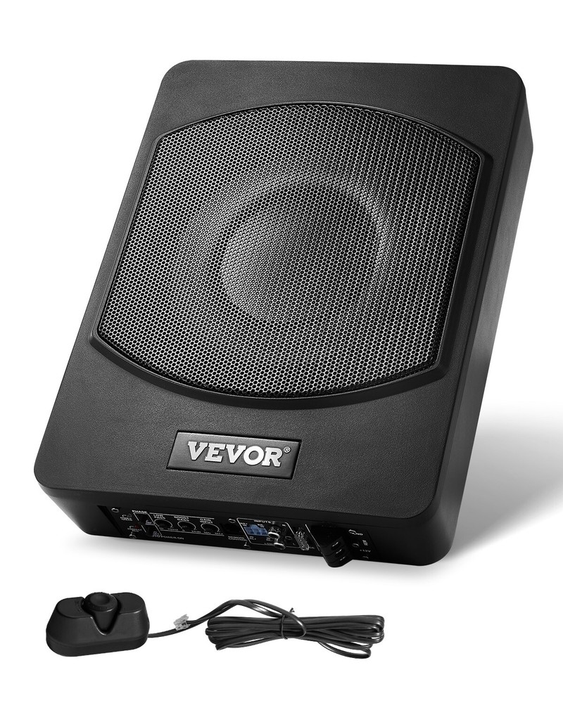 VEVOR 120W 10″ Under Seat Silm Subwoofer Car/Truck Powered Amplified System