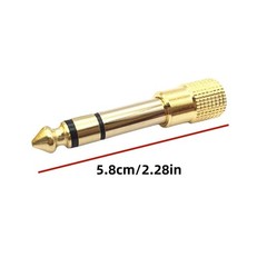 3.5 mm Female to 6.35 mm Male TRS Audio Headphone Plug Connector Adapter