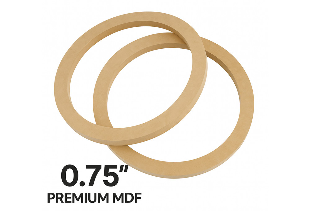 10 in Premium MDF” Subwoofer Spacer Ring – Premium MDF Pair