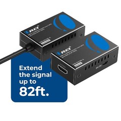 OREI 4K@120Hz HDMI Extender Over Cat6 with USB C Upto 82 Feet (UHD-EX120C-K)