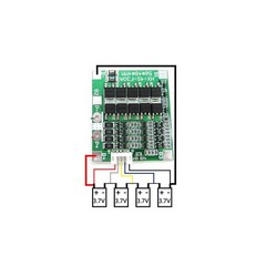 4 Packs 14.8V 4S 30A Lithium-Ion Battery BMS Protection Board with Balancing