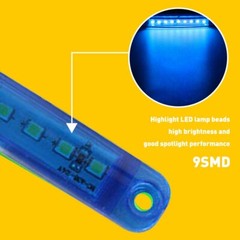 10X Blue LED Side Marker Lights Bullet Clearance Light Truck Trailer Wateproof