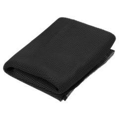 Black Speaker Mesh Grill Stereo Fabric Dustproof 50cm x 140cm 20″ x 55″