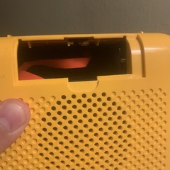 Vintage Panasonic RQ-711S Cassette Tape Player and Recorder Yellow For Parts