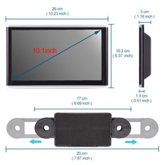 10‘’ Android 9.0 Headrest Monitor Video Player for Car TV Touch Screen WiFi//USB