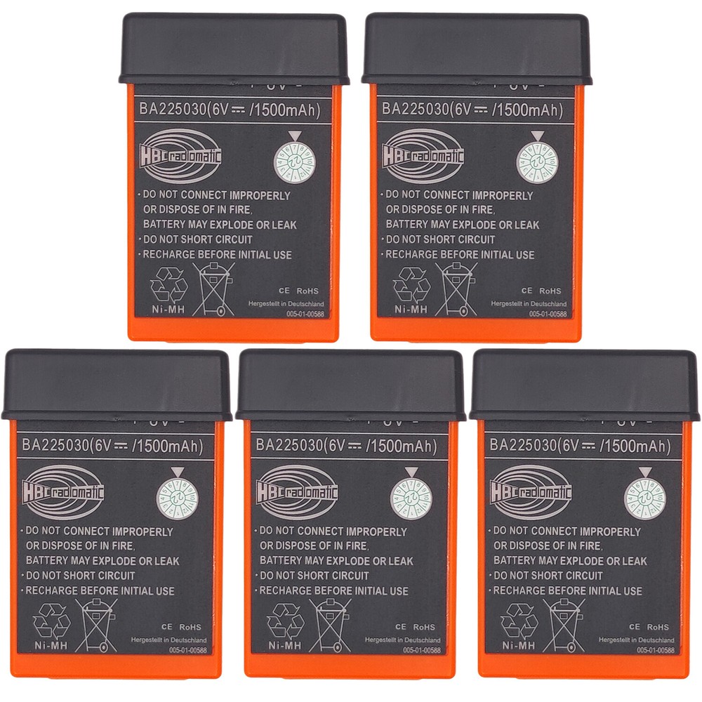 5PCS BA225030 6V Ni-Mh Battery For HBC Crane remote Pump truck battery