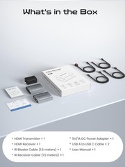 ByteWave HDMI Extender 1080P@60Hz, HDMI Over Ethernet Cable Cat5e/6/7 up to 50m/