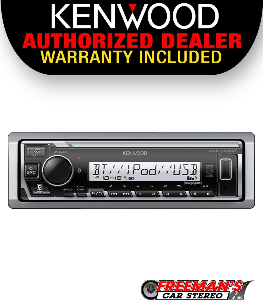 Kenwood KMR-M332BT 1-DIN Marine Digital Media Receiver