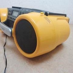 Sony ESP Sports Water Resistant CD Radio Cassette-Corder CFD-980 Yellow Boombox