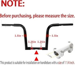 1-1/4″ inch Handlebar Riser/Top Clamp Kit for Harley for 1.25″ Handlebar Chrome