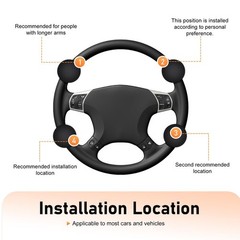 Steering Wheel Knob, Carbon Fiber Textured Smooth Power Steering Wheel Knob, …