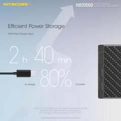 Nitecore NB20000 Ultra Lightweight Quick Charge Multi Ports USB Power Bank 20,00