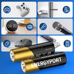 Double AA & Triple AAA Combo Super Alkaline Batteries 1.5V Toy Remote Battery
