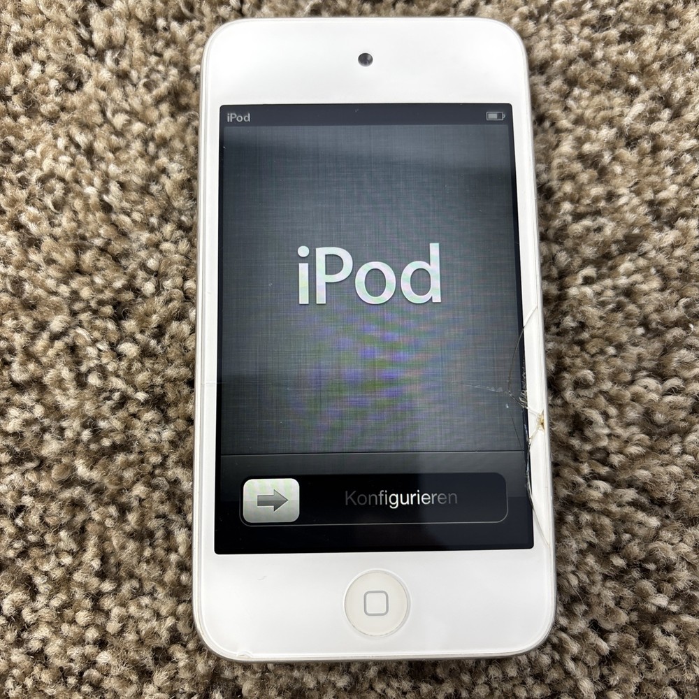 Apple Ipod Touch 4th Generation A1367 8GB Tested Reset Cracked Screen