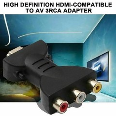 HDMI to 3 RCA AV Cable Adapter Audio Video Composite Converter HDTV DVD TV