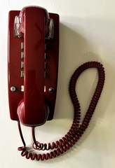 Scitec ST2554-47 Red Wall Telephone | Analog Single-Line Emergency & Hotel Phone