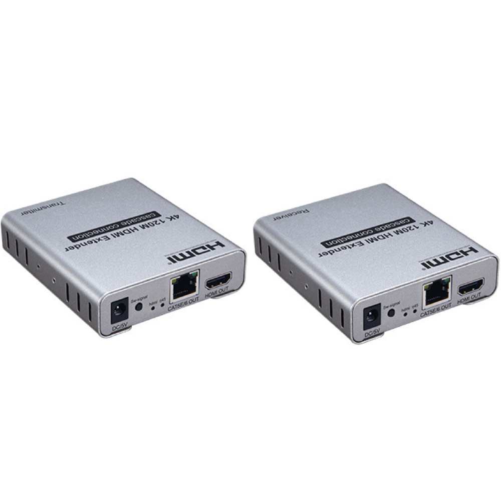 4K 120M HDMI Extender Cascade Connection over Cat5e/6 RJ45 Cable HDMI Splitter
