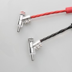 4pcs Rhodium Plated LOCK SPEAKER CABLE BANANA PLUG CONNECTOR jack