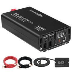 1000W LCD Pure Sine Wave Power Inverters DC 12V To AC 110V 120V Solar Converter