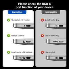 ACASIS USB Type C Male to DisplayPort Cable 8K@60Hz Thunderbolt 4/3 Type C to DP