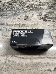 Procell AA Alkaline Batteries 24 Pack 1.5V for Low Drain Devices PC1500