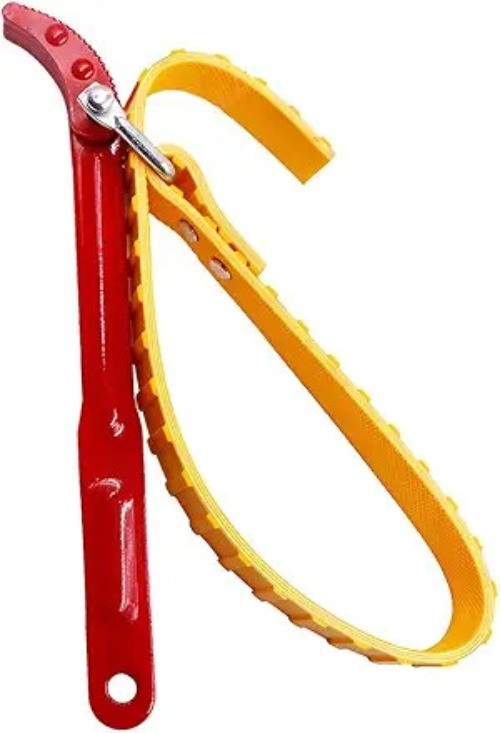 Oil Filter Wrench, Adjustable Strap and Steel Handle Removal Hand Too Size: 12