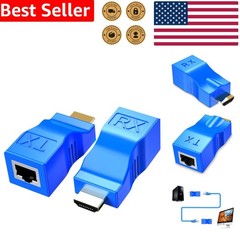 HDMI Extender Repeater Transmitter Receiver Pair Cat6 Cable 1080p Up To 30m