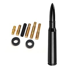 Bullet Style 0.5 Cal Short Black Antenna Mast Power for DODGE RAM &RAM 2009-2023
