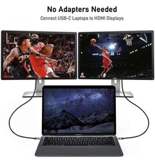 USB C to HDMI Cable Adapter 6FT 4K USB Type C to HDMI Thunderbolt 3/4