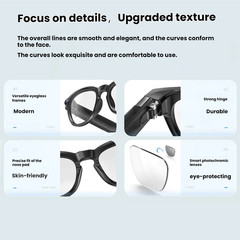 AI Smart Glasses With Camera & 2k Video Recording Translation Object recognition