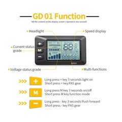 E-bike 24V/36V/48V 17A-30A Sine Wave Controller with Colorful LCD Display Kits