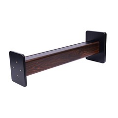 Pair Black Walnut Speaker Stands 36 in (90 cm) Sand-Fillable Bookshelf