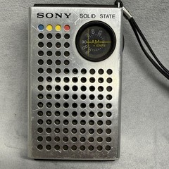 Vintage Sony TR-4100 Solid State AM 6 Transistor Pocket Radio Silver Hong Kong