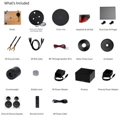 Fluance RT83 Vinyl Turntable, PA10 Preamp, Ai41 Powered 5″ Bookshelf Speakers