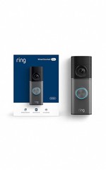 Ring – Wired Doorbell Pro (3rd Gen) Retinal 4K for ultra-clear video, 10x Zoom