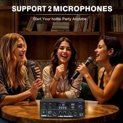 Home Audio Amplifier Bluetooth 5.0 Stereo Receiver Max 450W Power Amplifier AK55