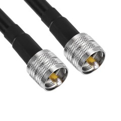 50Ft LMR400 Antenna RF Coaxial Jumper Cable PL259 UHF Male to Male For Ham Radio